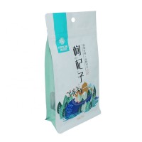 Custom printed food grade flat bottom Chinese wolfberry bag flat bottom pouch with zipper pet food flat square bottom pouch