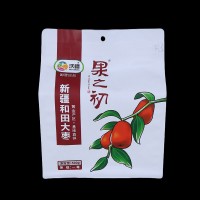 Custom Resealable Moisture Proof Dry Fruits Chinese Date Package Bag Flat Bottom Hanger Hole Pack Pouch Packaging Bags For Food